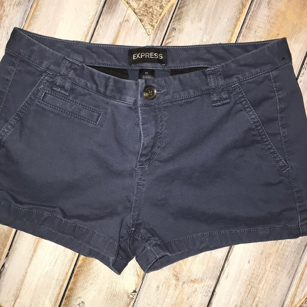 Express Navy Blue Shorts
